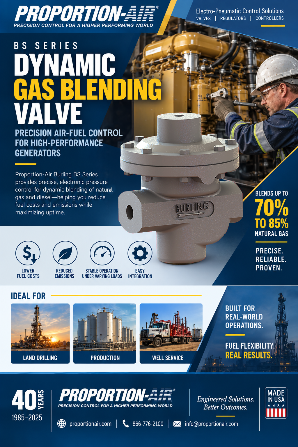 Burling BS Series Dynamic Gas Blending Valve Flyer