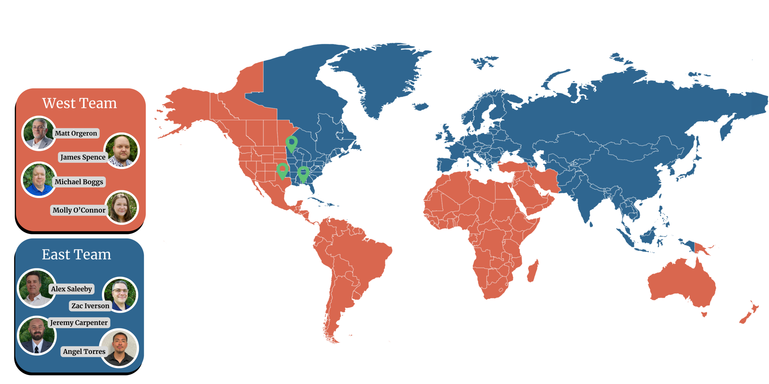 Sales territory map